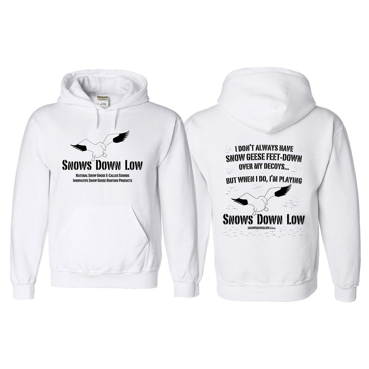 Snow Goose Hoodie Snows Down Low