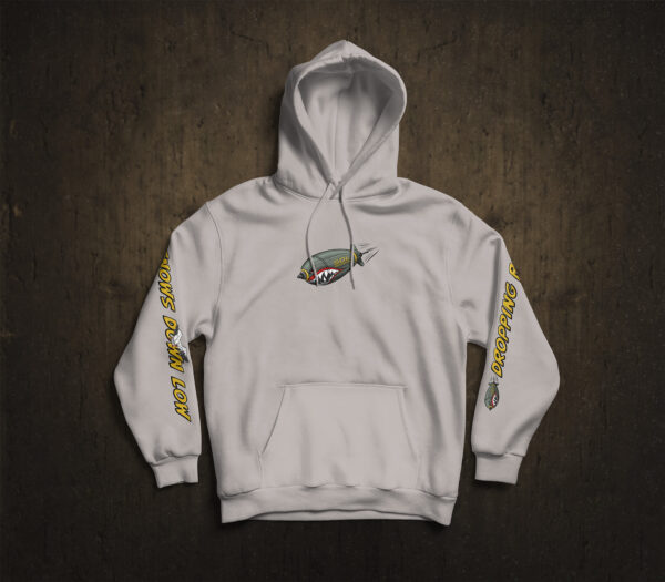 "Lucy Goosey" Cement Grey Snow Goose Hoodie - Image 2