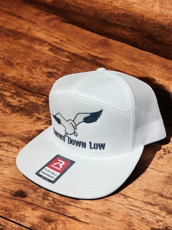 SDL "OG" R168 7-Panel Flat Bill Hat - White