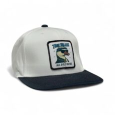 The Blue "All Eyez on Me" Hat - White/Navy P322