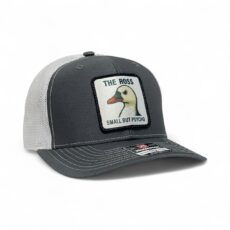 The Ross "Small But Psycho" Hat - Charcoal/White R112