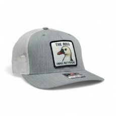 The Ross "Small But Psycho" Hat - Heather Grey/White R112